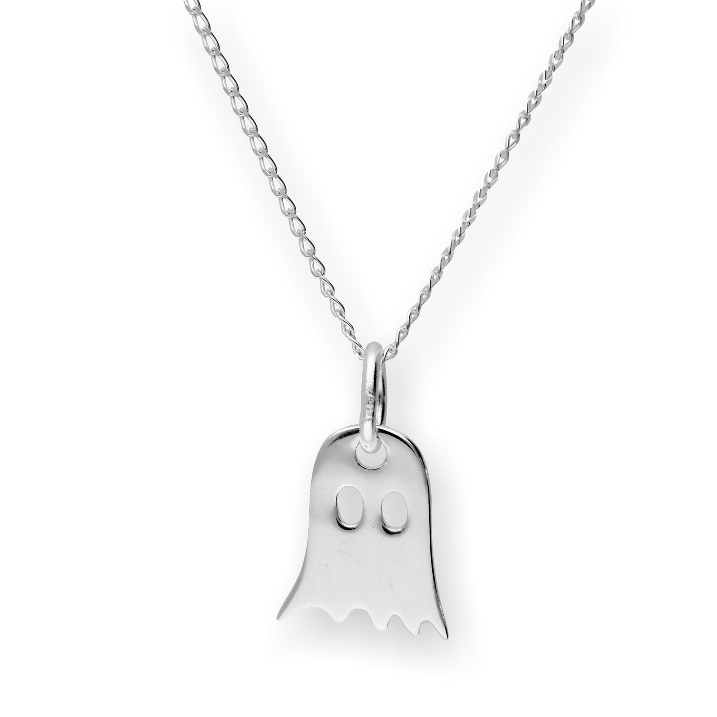 Collier pendentif fantôme en argent sterling de 14 à 22 pouces