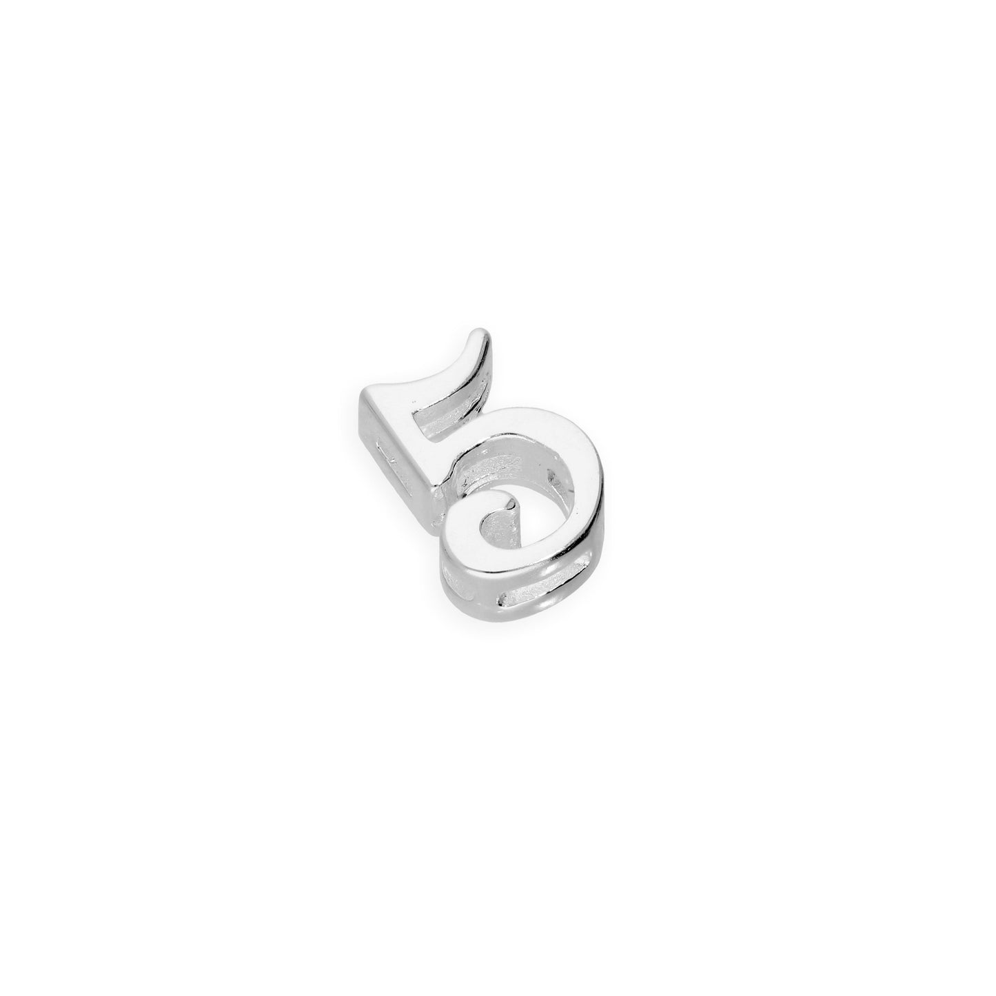 Breloques flottantes en argent sterling avec chiffres d'anniversaire de 0 à 9