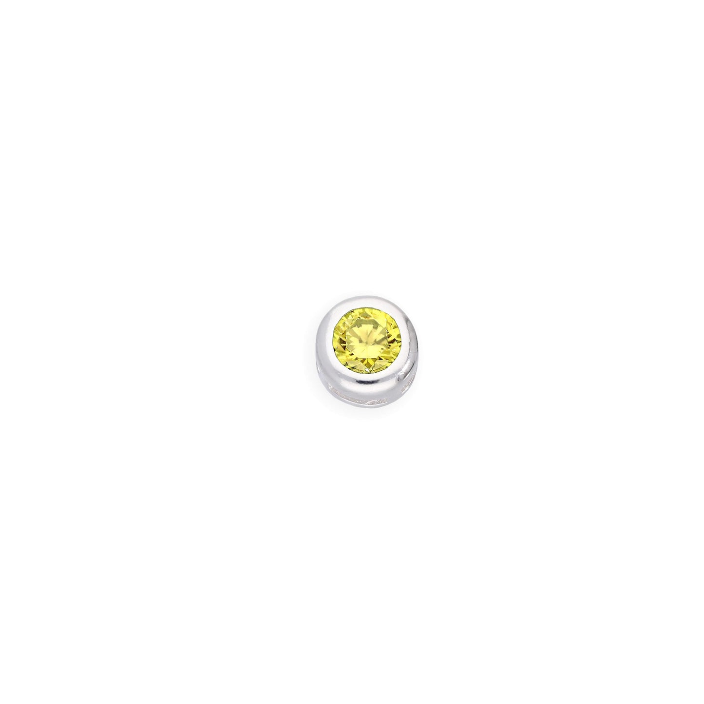 Breloques flottantes en argent sterling et cristal CZ avec pierre de naissance
