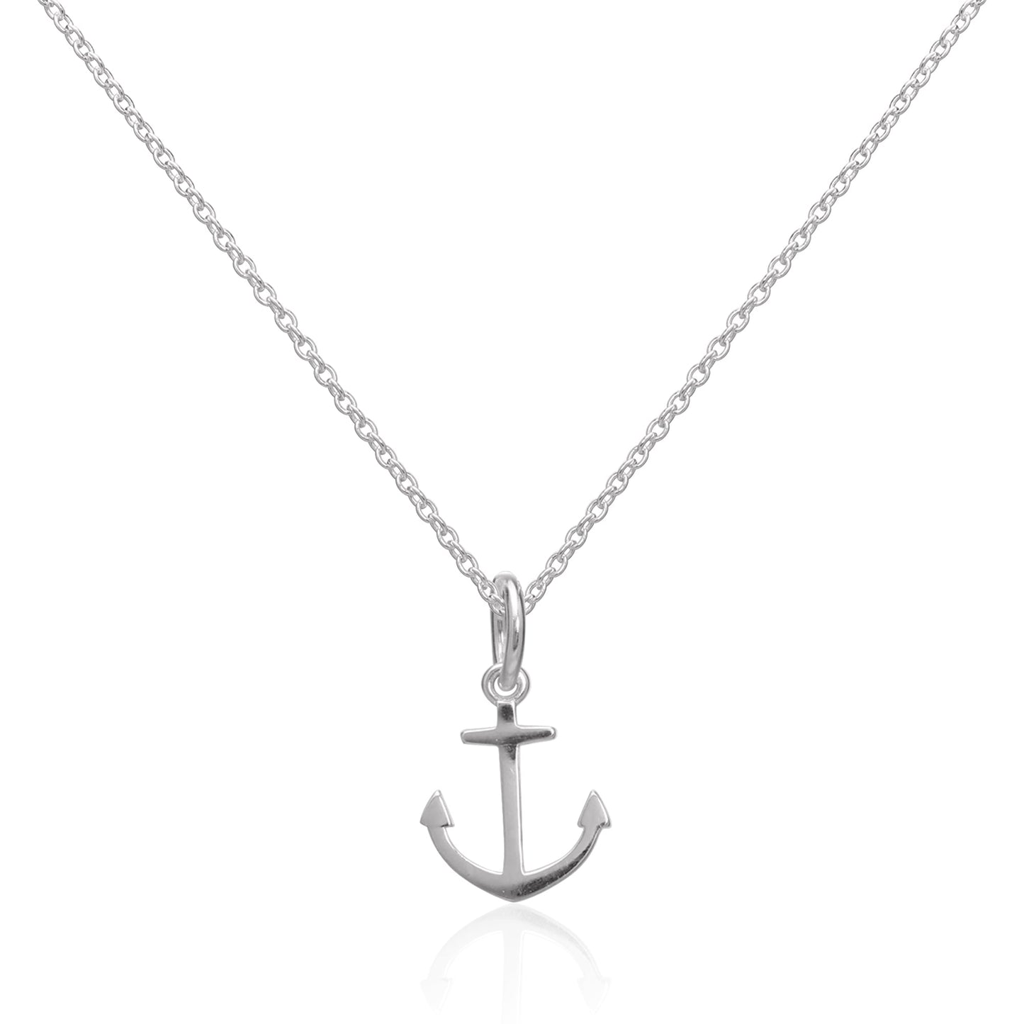 Collier pendentif ancre en argent sterling de 40 à 55 cm