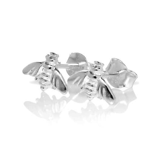 Boucles d'oreilles à tige en argent sterling en forme de bourdon