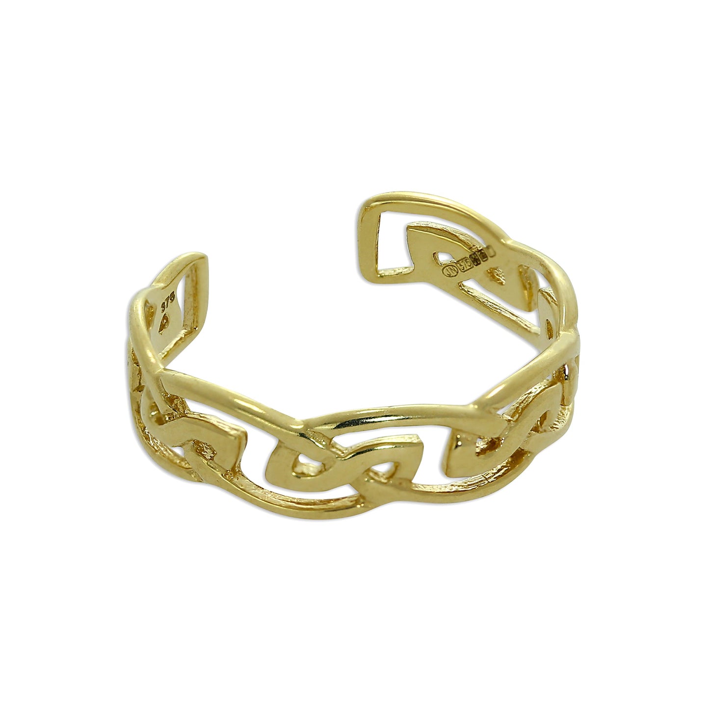 Bague d'orteil en or 9 carats avec nœud celtique