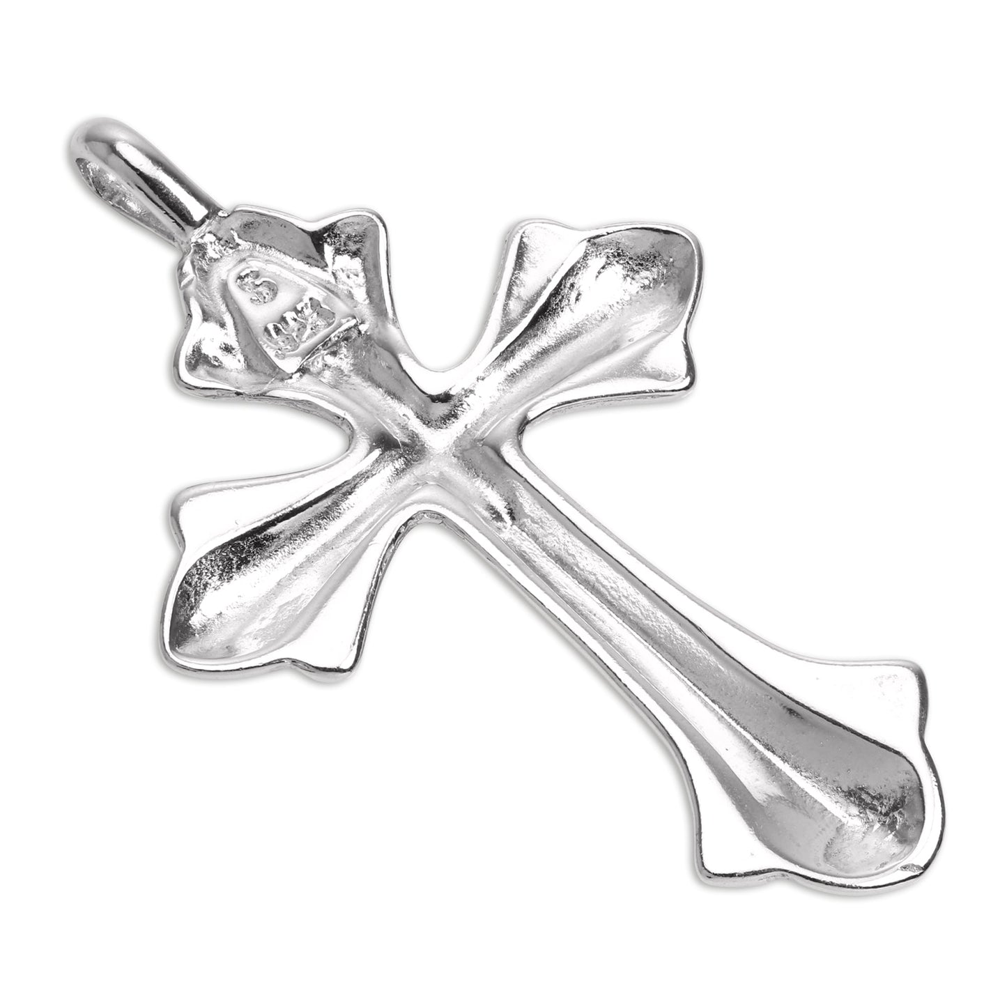 Pendentif grande croix en argent sterling