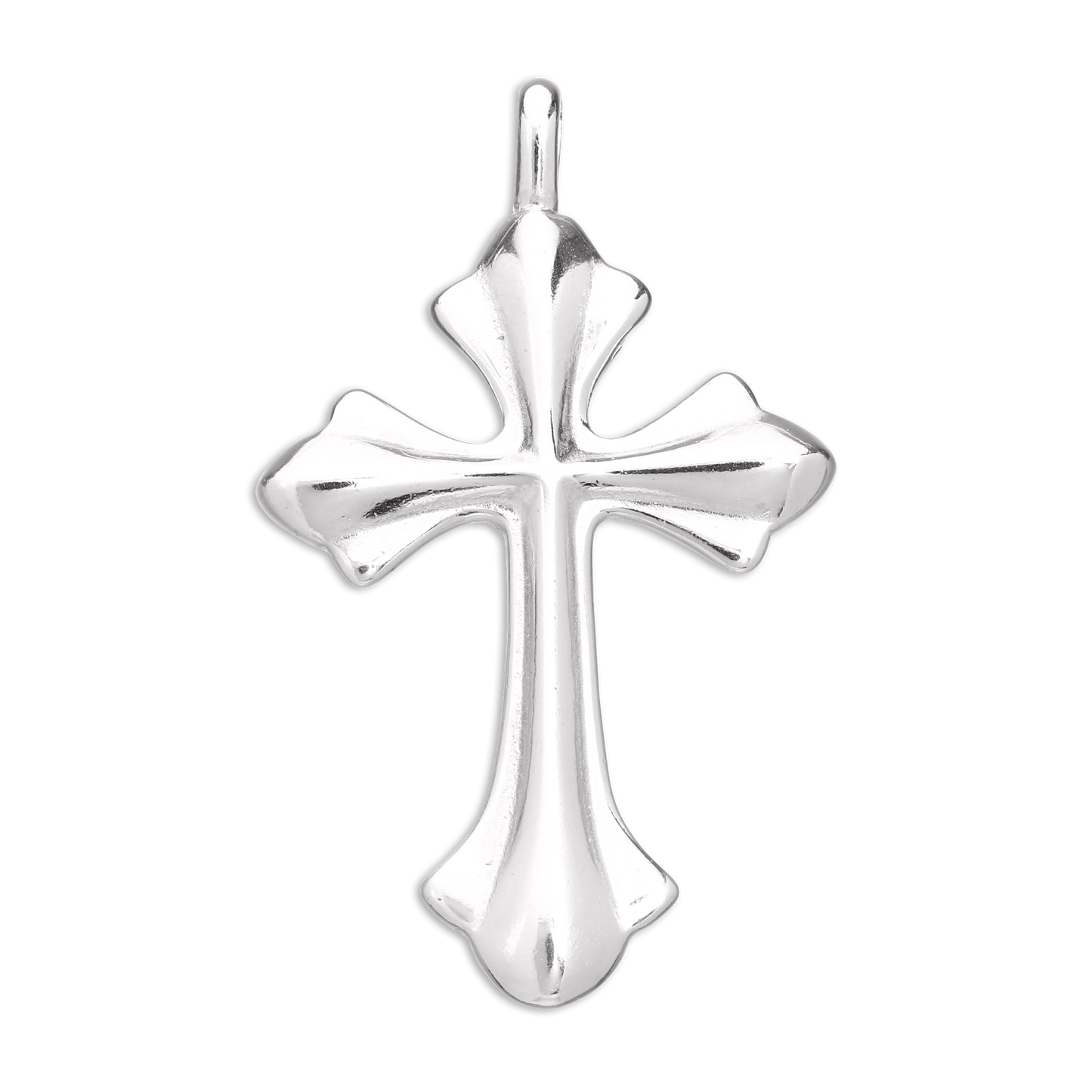 Pendentif grande croix en argent sterling