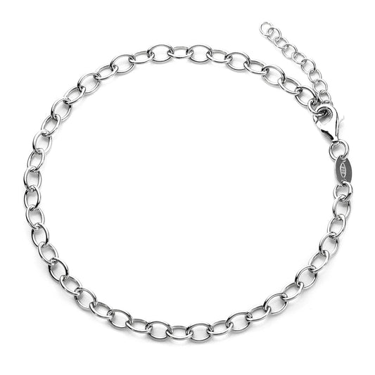 Bracelet à breloques Rolo en argent sterling