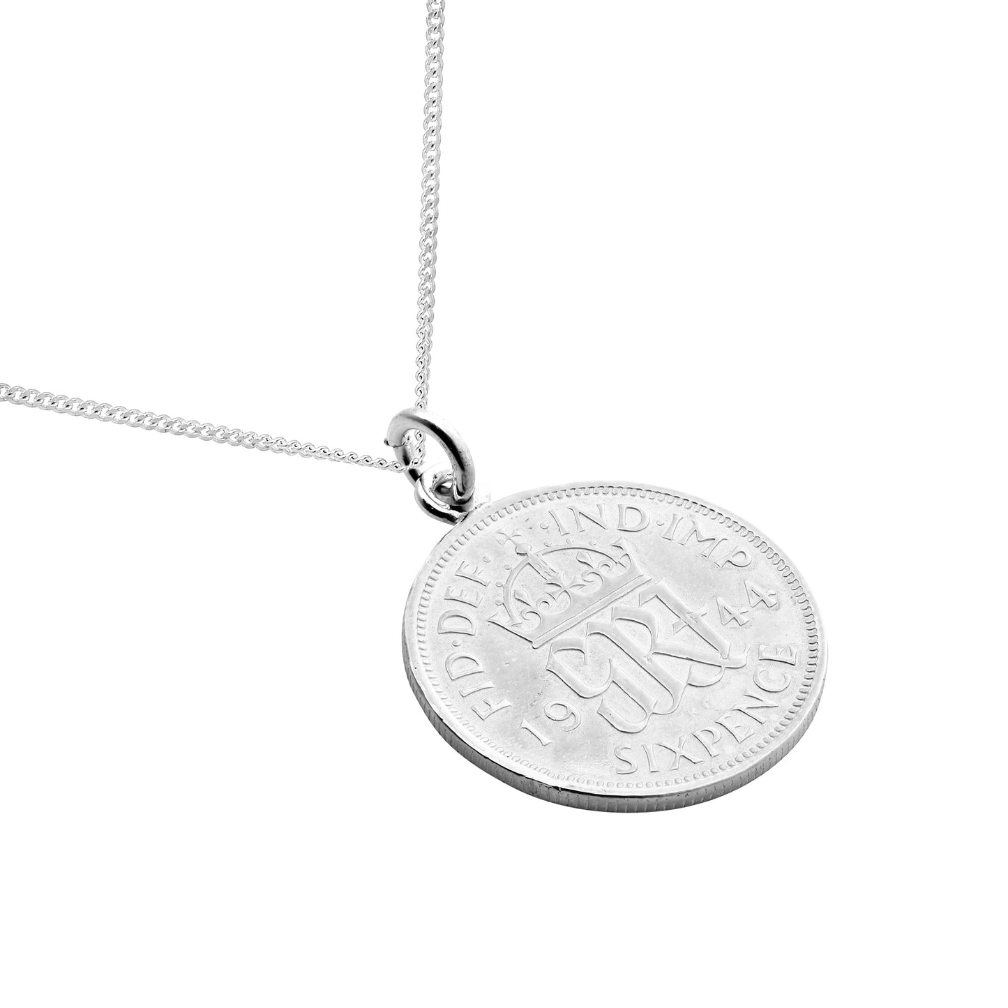 Collier pendentif porte-bonheur en argent sterling