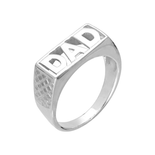 Bague papa en argent sterling, tailles L à Z+2
