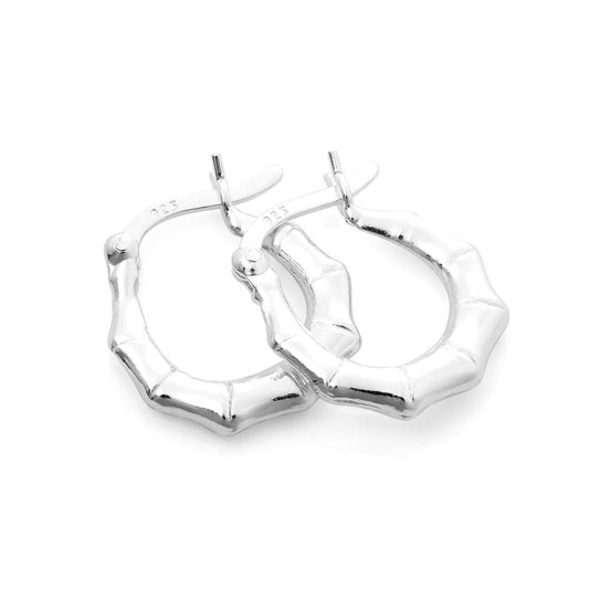 Boucles d'oreilles créoles en argent sterling de 13 mm