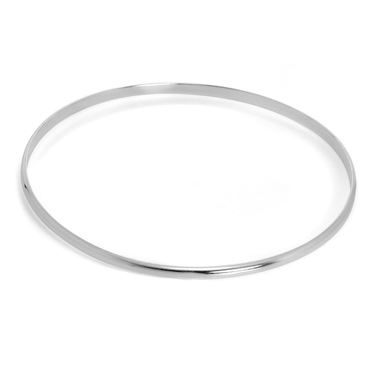 Bracelet simple en argent sterling uni de 3 mm