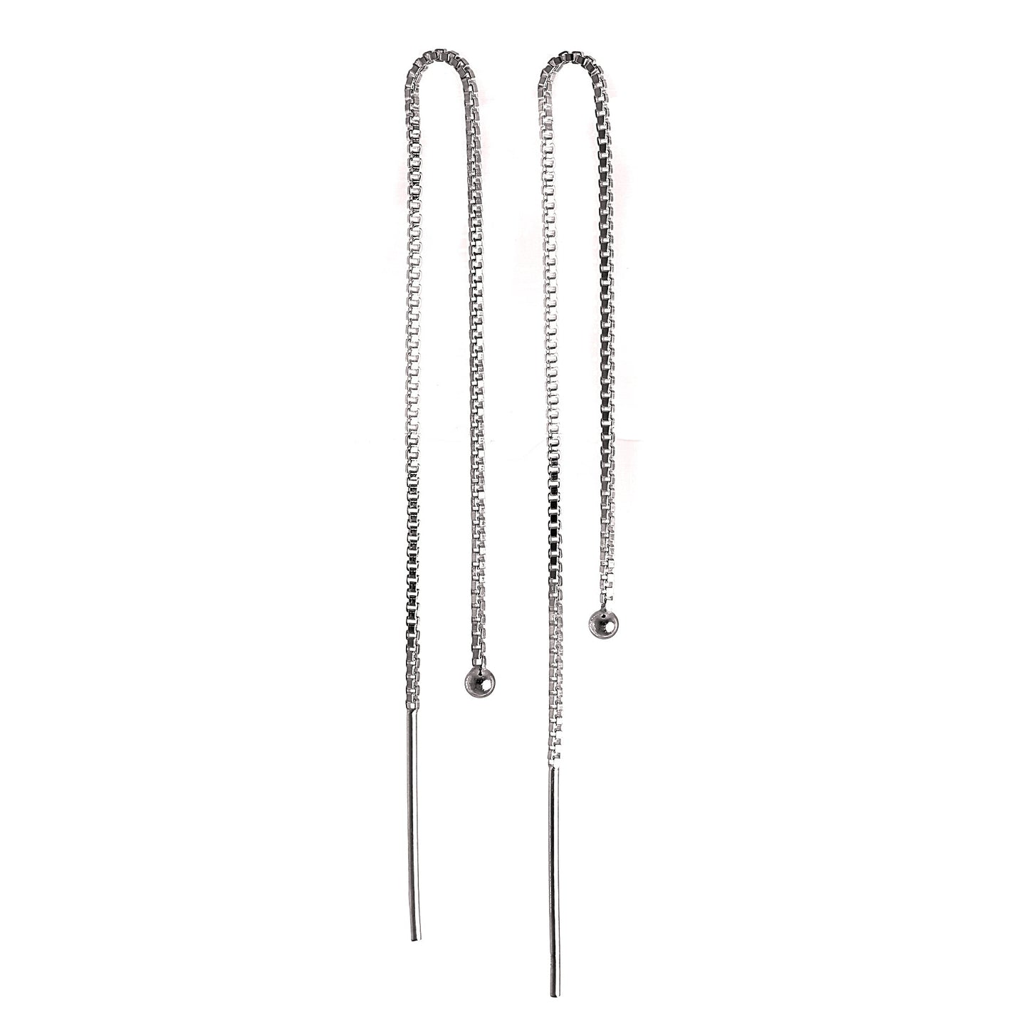 Boucles d'oreilles à billes en argent sterling de 2 mm