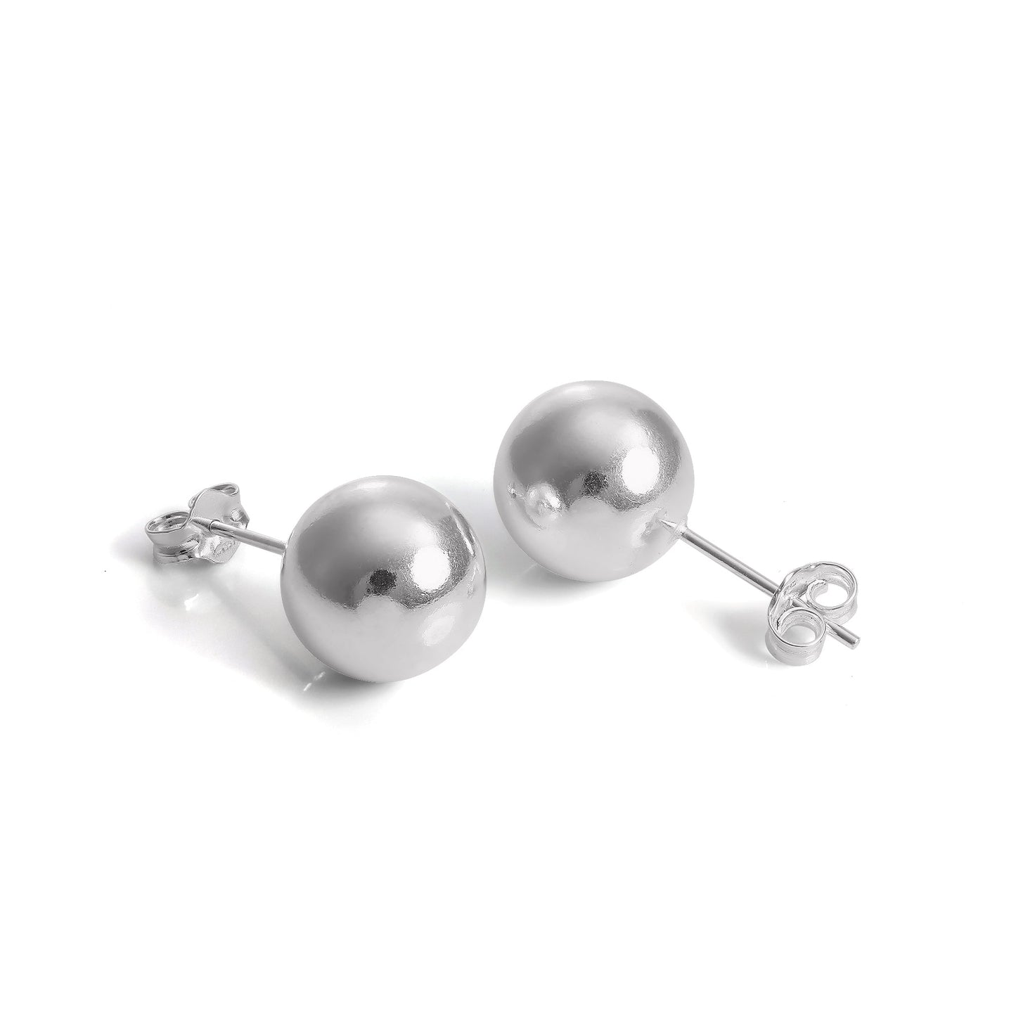 Boucles d'oreilles à tige légères en argent sterling de 1 à 12 mm
