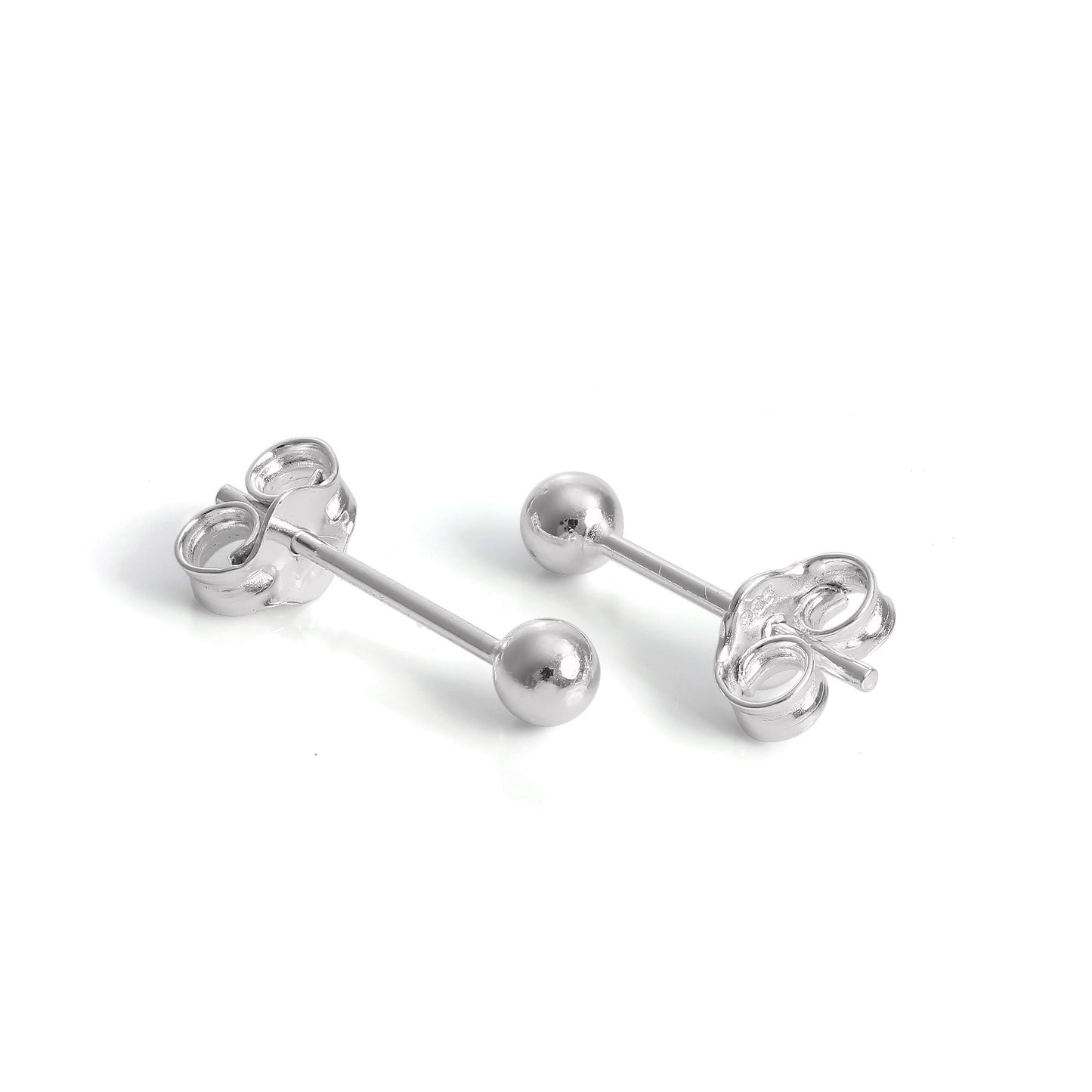 Boucles d'oreilles à tige légères en argent sterling de 1 à 12 mm