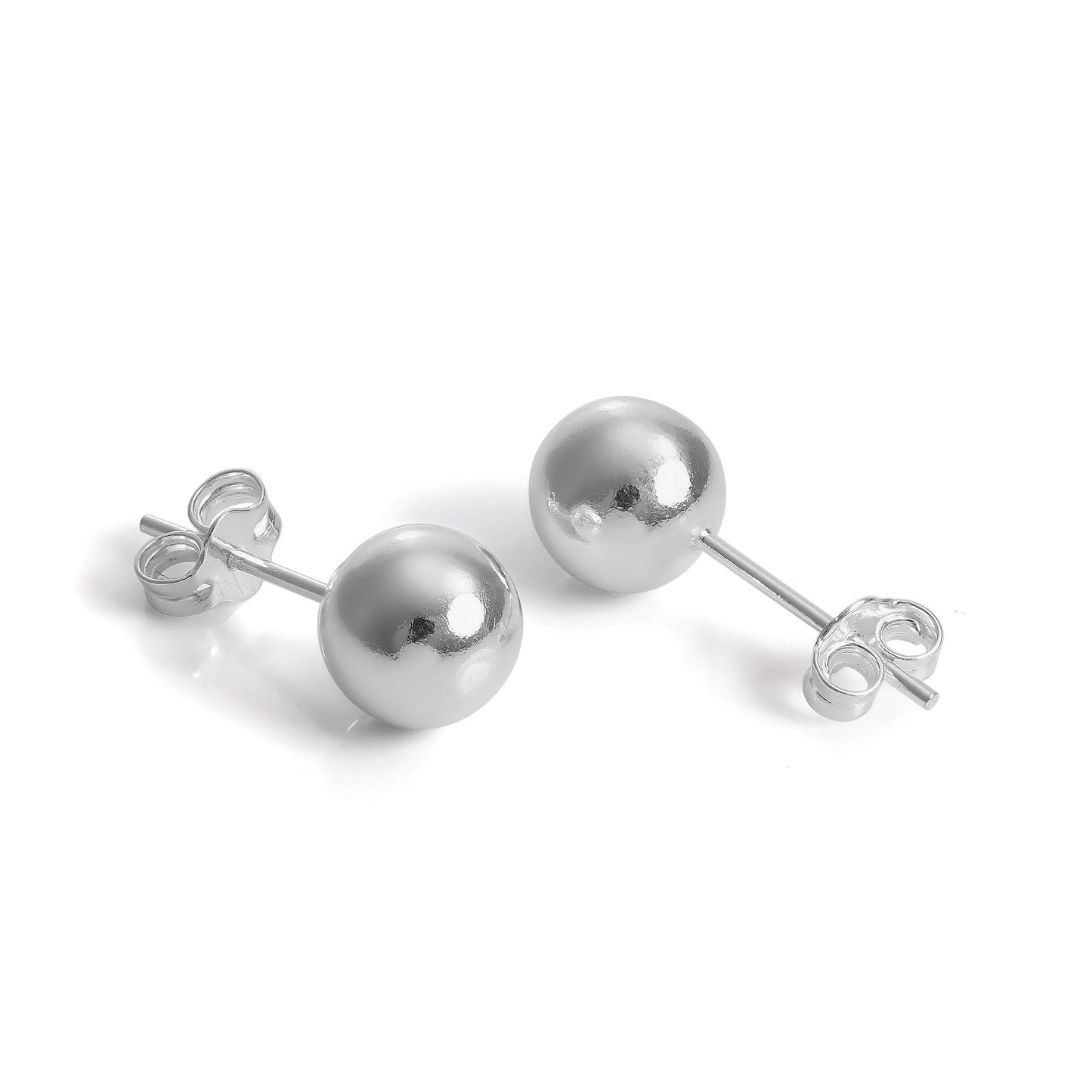 Boucles d'oreilles à tige légères en argent sterling de 1 à 12 mm