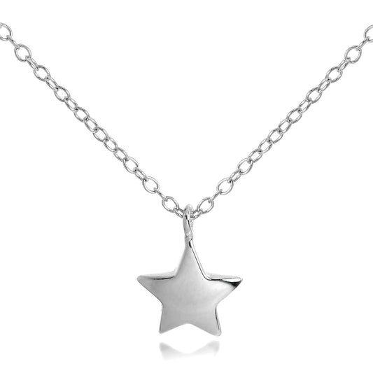 Collier avec pendentif étoile en argent sterling sur chaîne de 45 cm