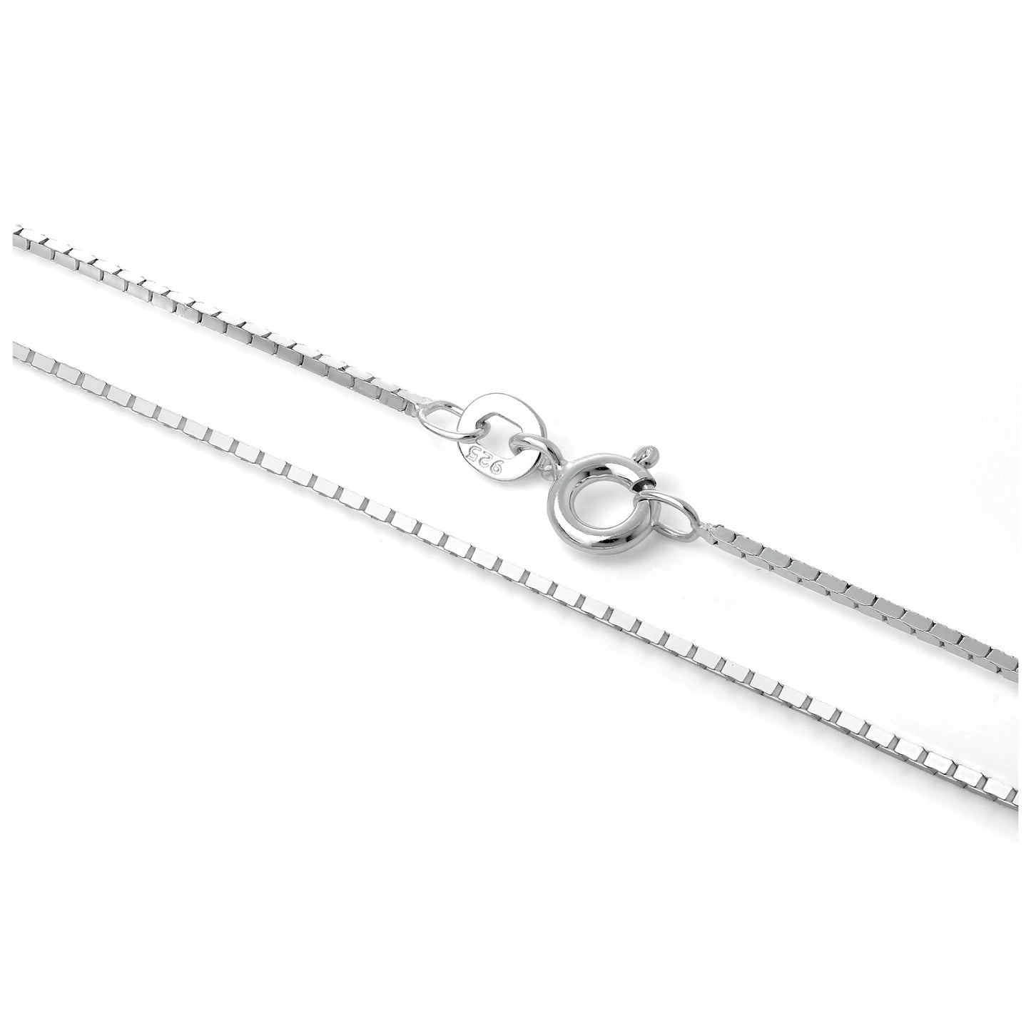 Chaîne miroir en argent sterling de 40 à 55 cm