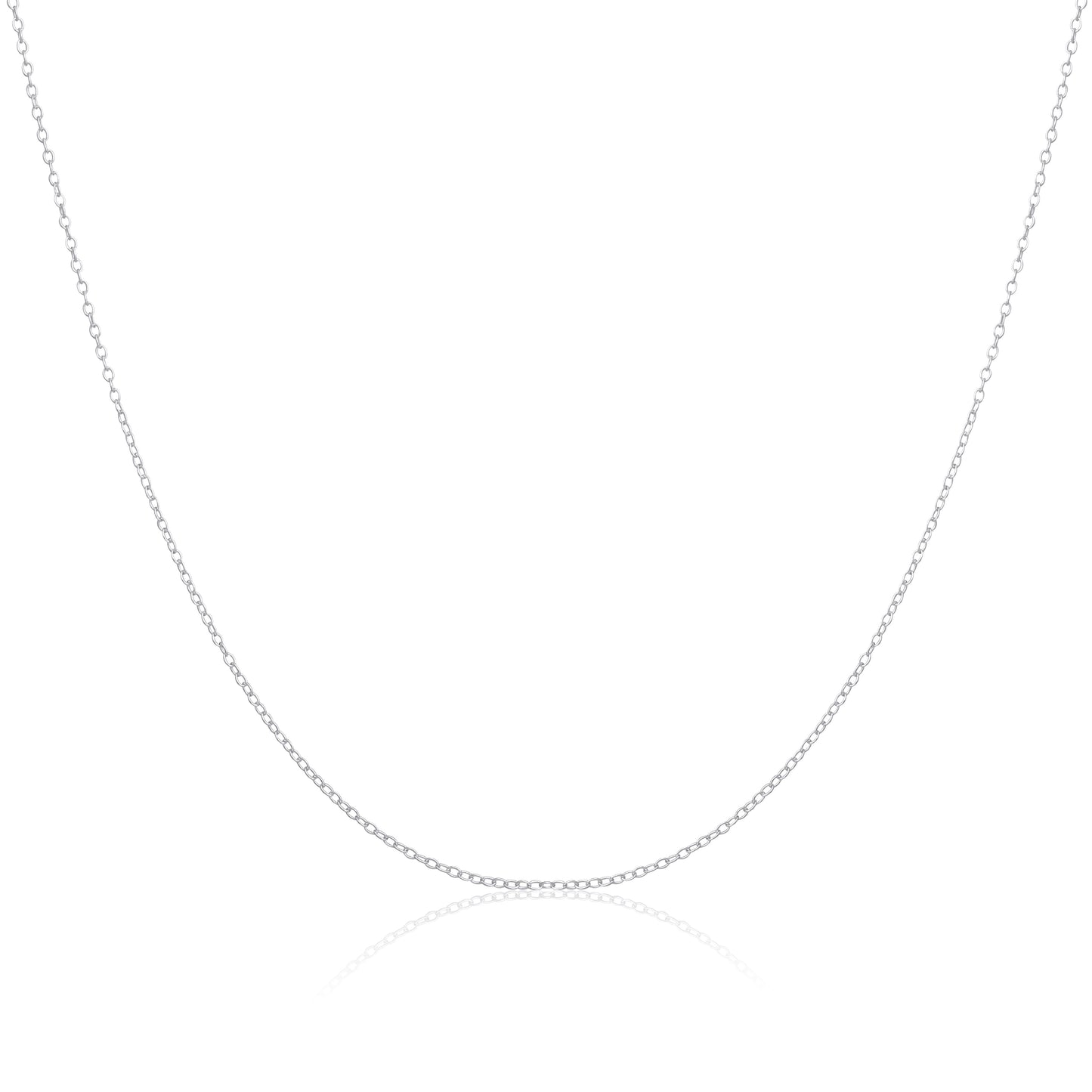 Collier chaîne Belcher en argent sterling de 14 à 22 pouces