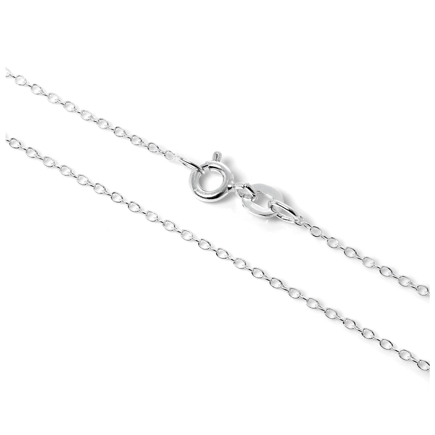 Collier chaîne Belcher en argent sterling de 14 à 22 pouces