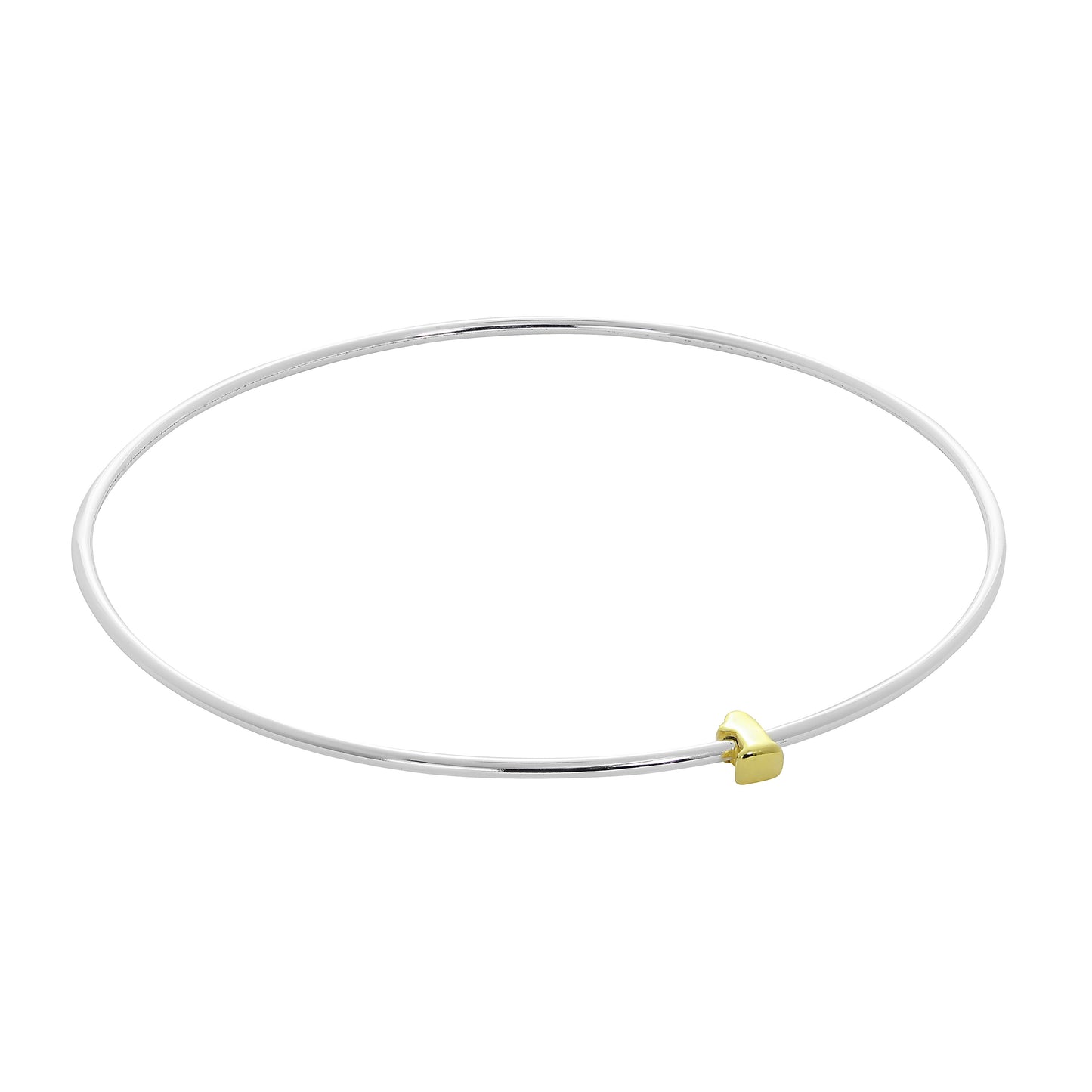 Bracelet jonc empilable en argent sterling léger avec perles de lettres A à Z