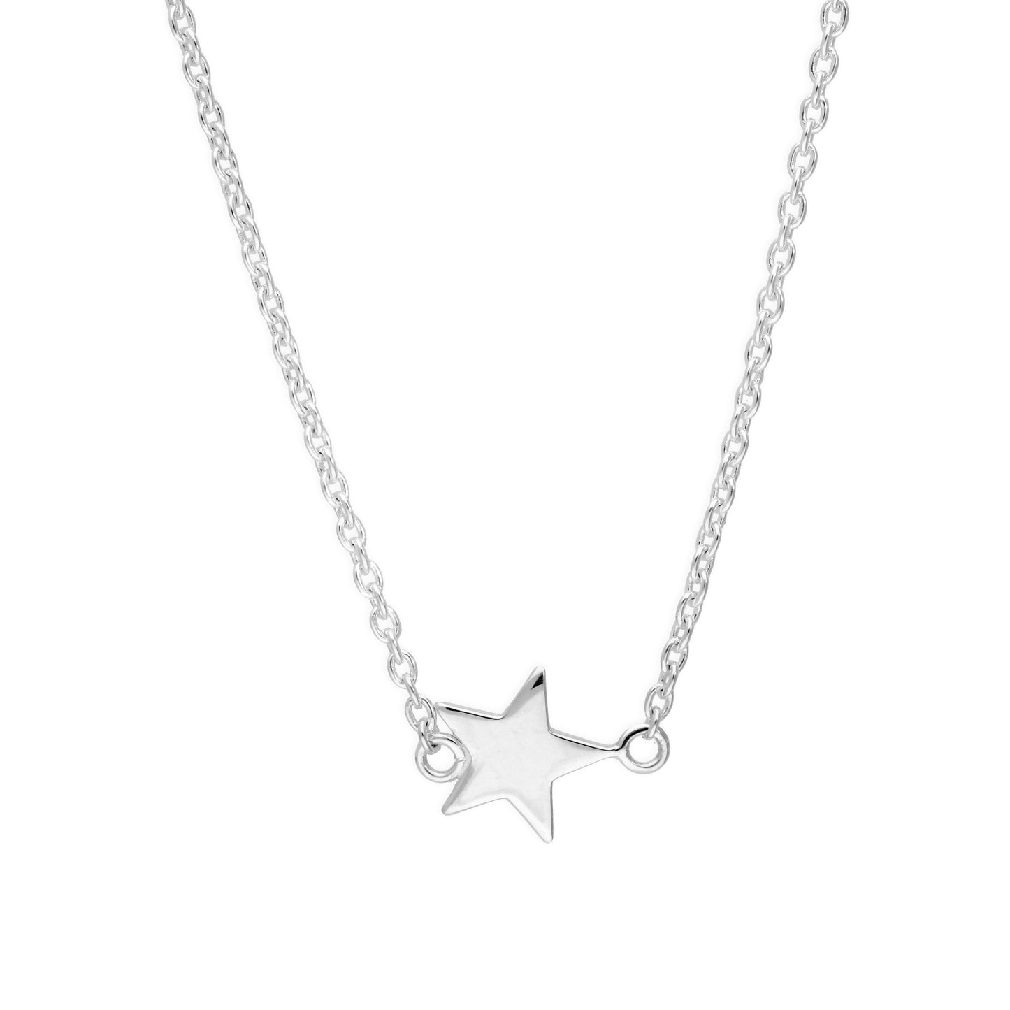Collier étoile en argent sterling sur chaîne de 45 cm