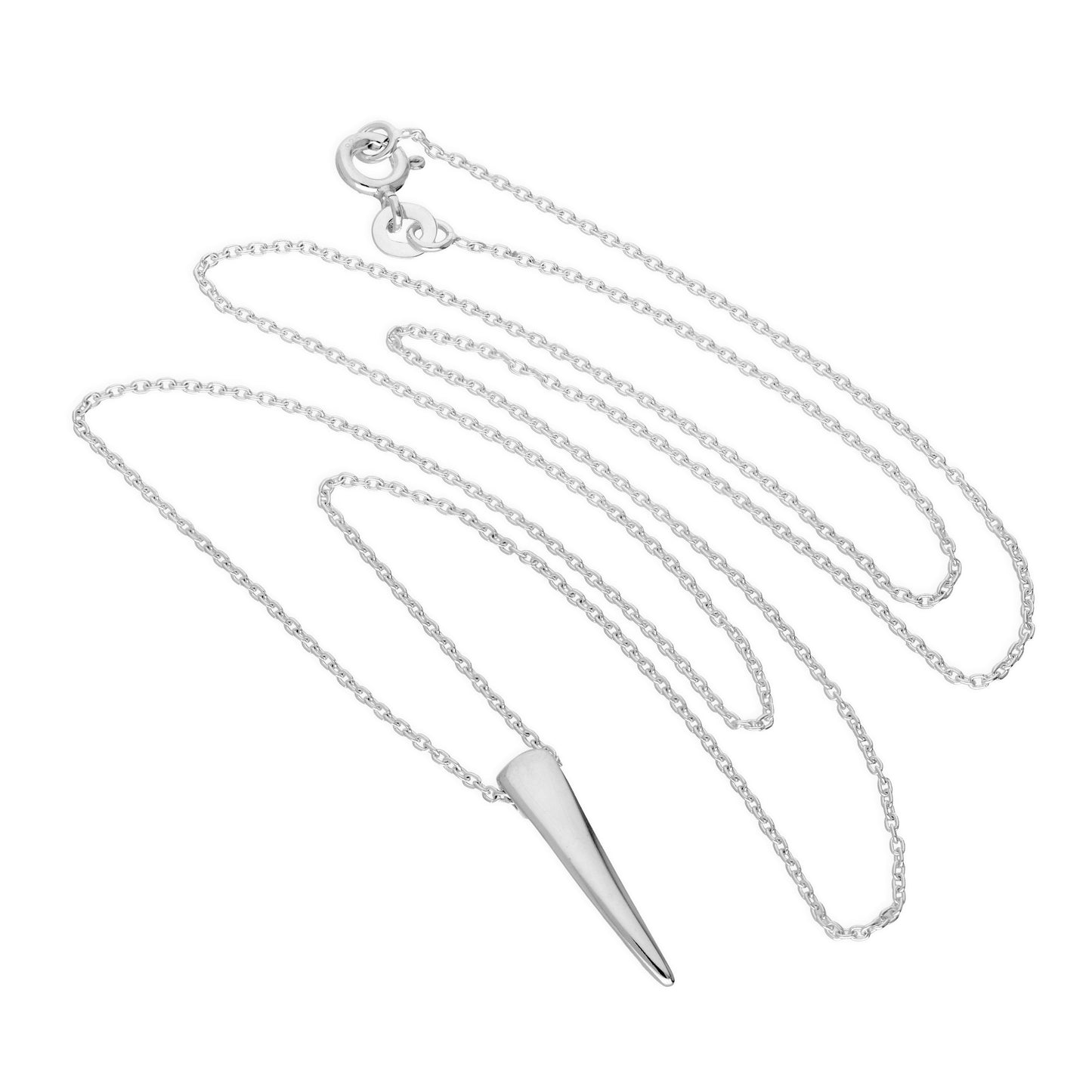 Collier griffe en argent sterling sur chaîne de 22 pouces