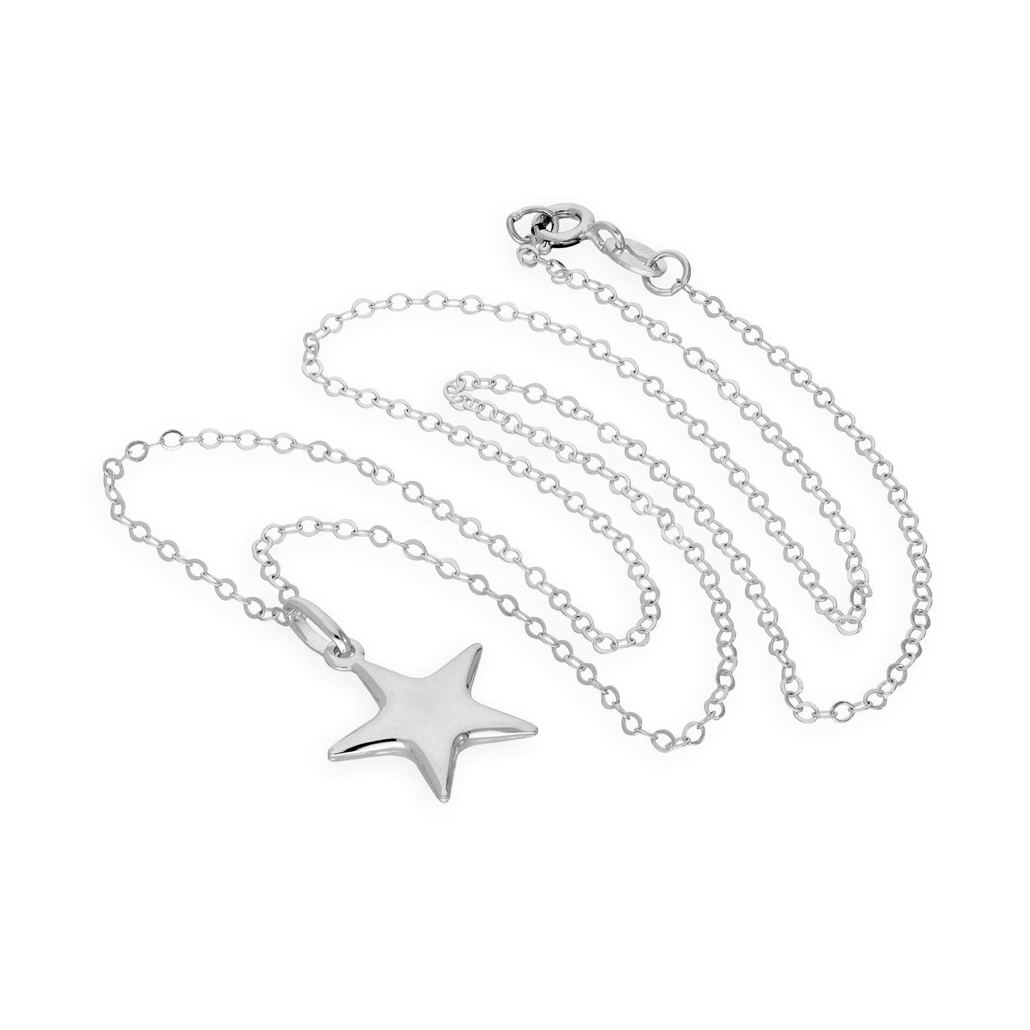 Collier avec pendentif étoile en argent sterling de 40 à 55 cm