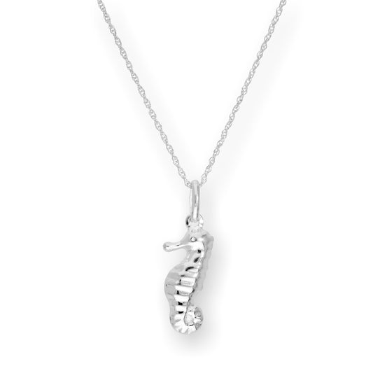 Collier avec pendentif hippocampe en argent sterling de 40 à 55 cm