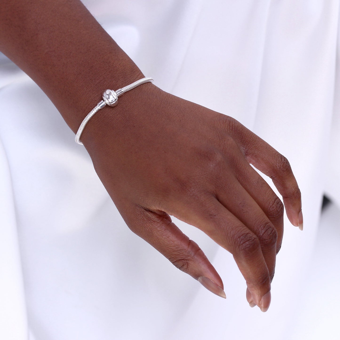 Bracelet à breloques en argent sterling de 15 à 20 cm