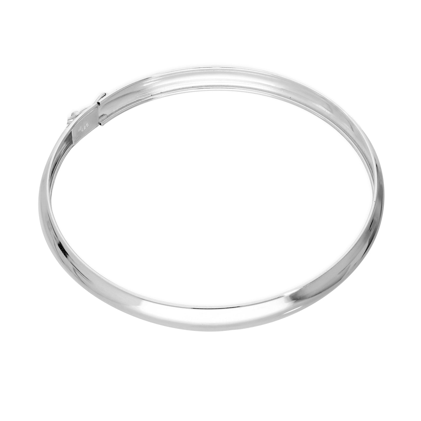 Bracelet à charnière en argent sterling pour adulte de 65 mm