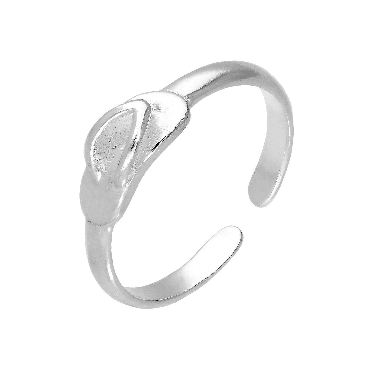 Bague d'orteil réglable en argent sterling pour sandale