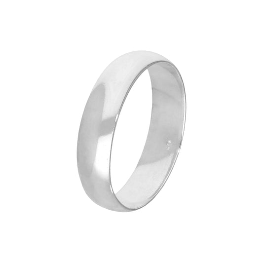 Alliance en argent sterling de 5 mm, taille I - Z+2