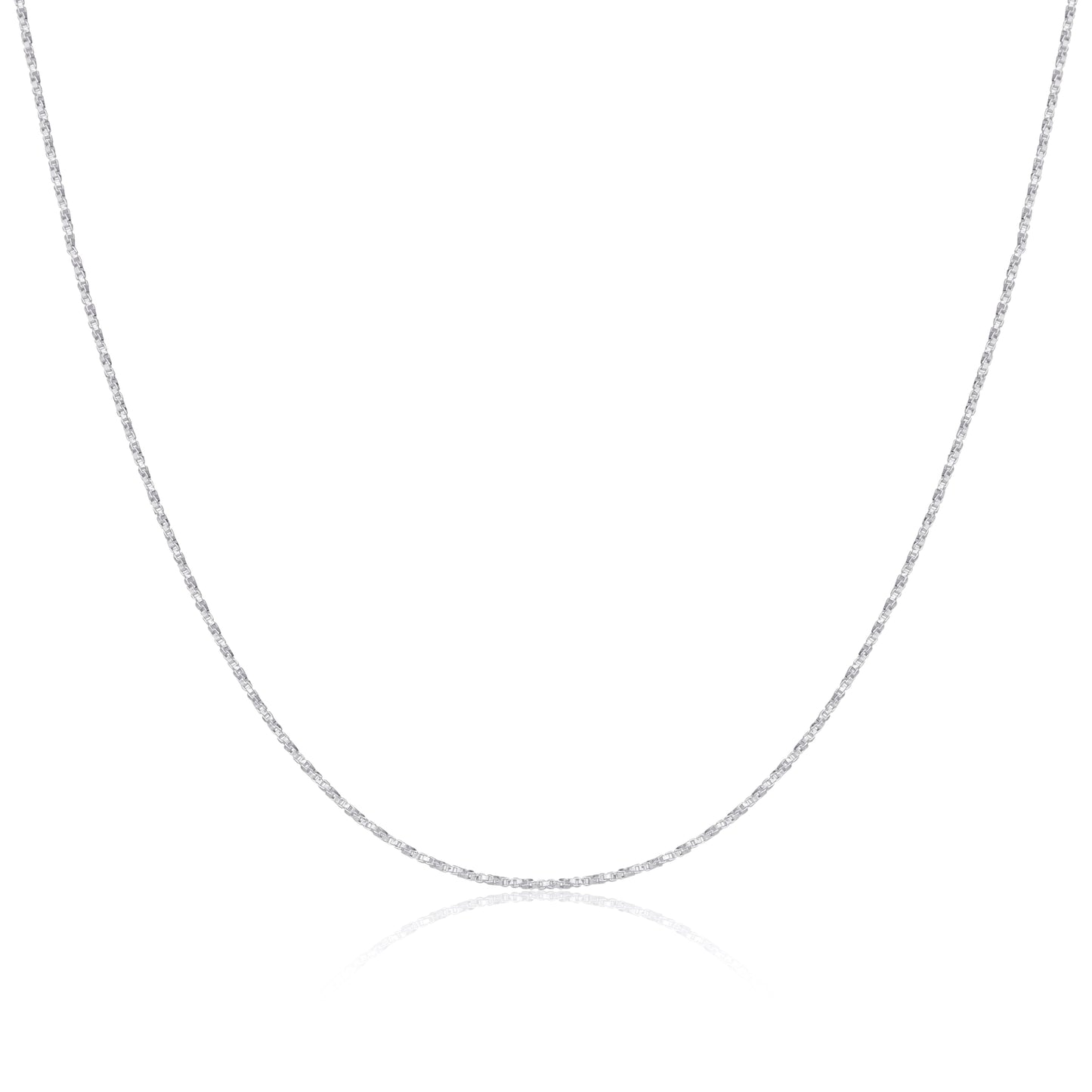 Chaîne torsadée en argent sterling de 40 à 61 cm