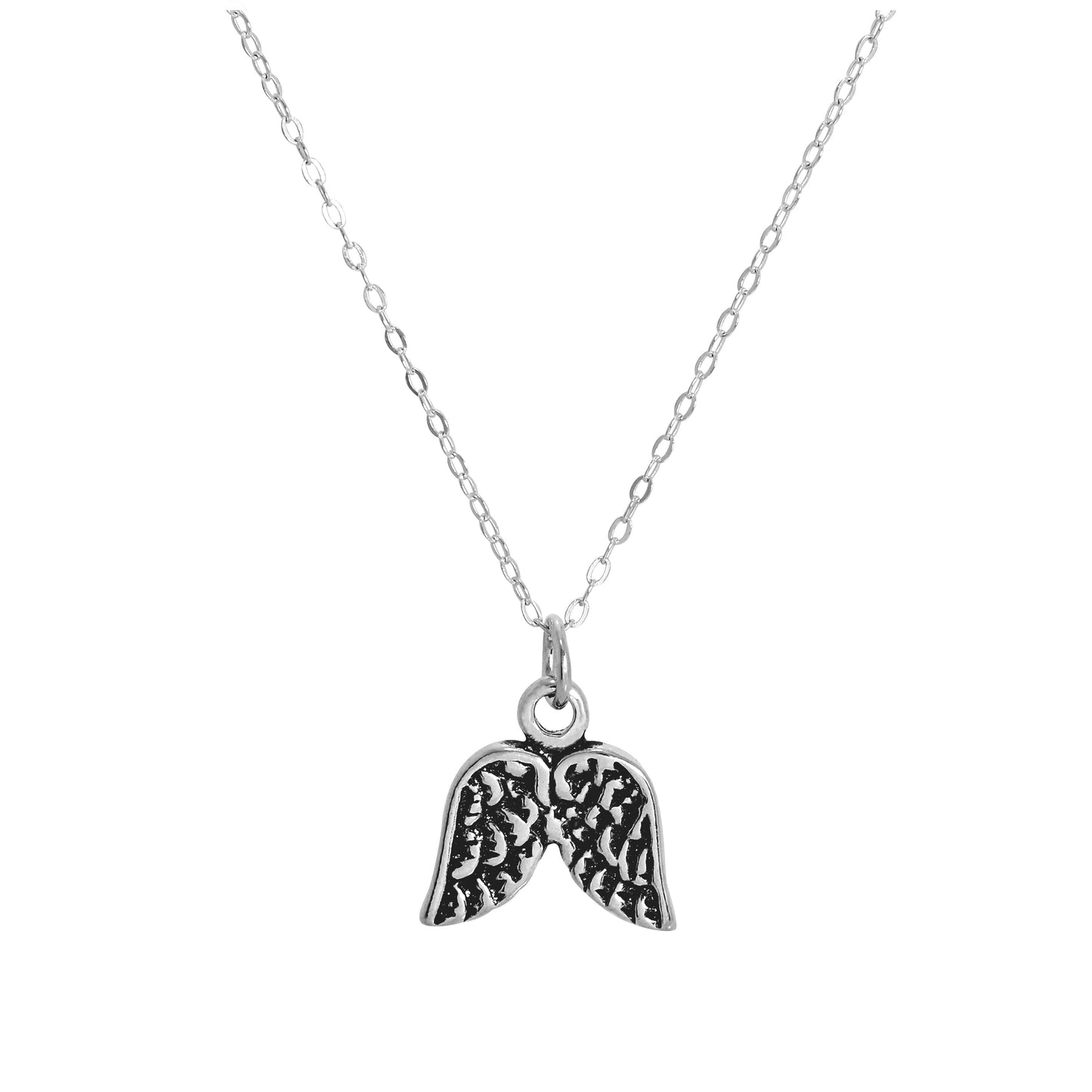 Collier avec pendentif ailes d'ange en argent sterling de 35 à 71 cm