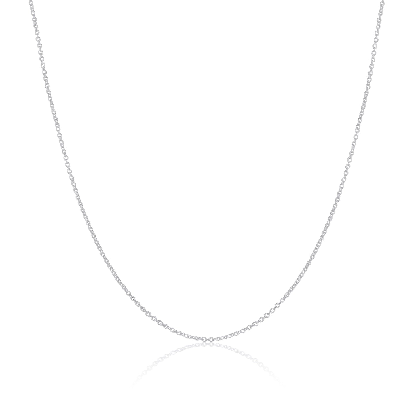 Chaîne Belcher en argent sterling de 1 mm, 40 à 61 cm