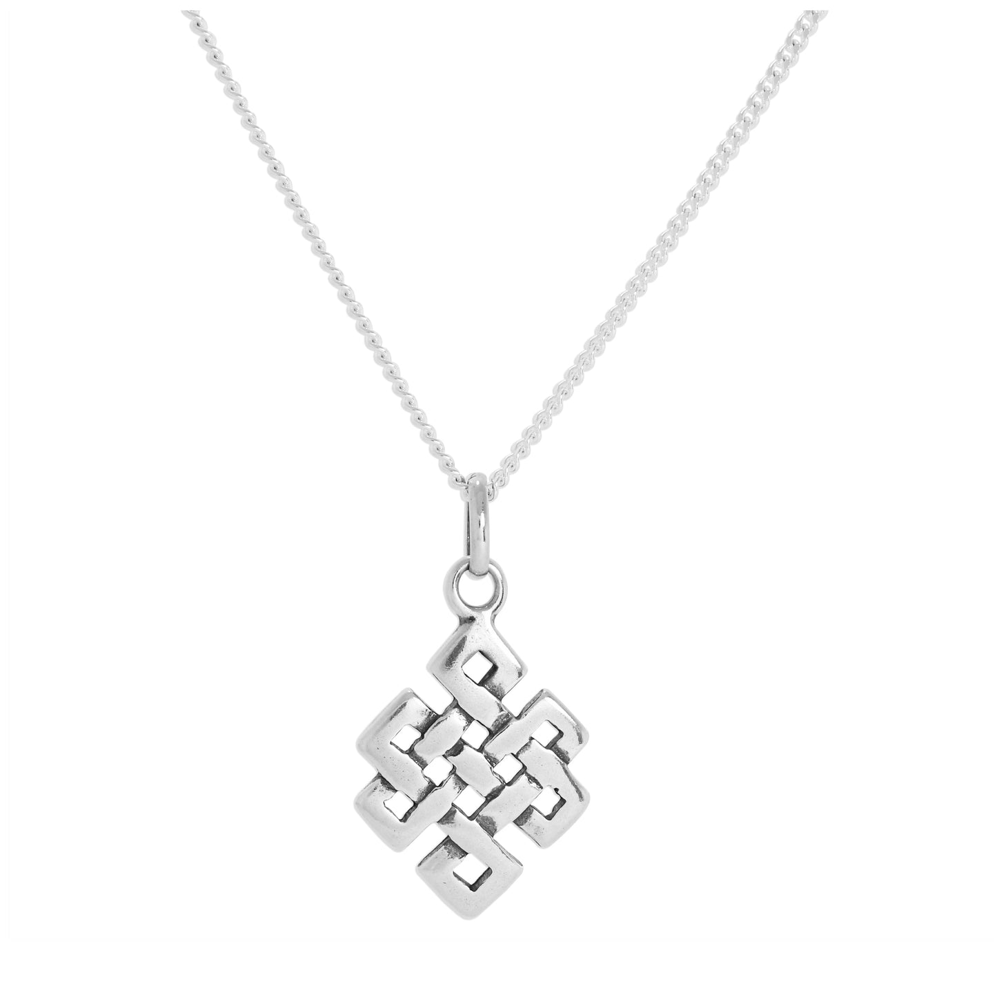 Collier pendentif nœud celtique en argent sterling de 40 à 61 cm