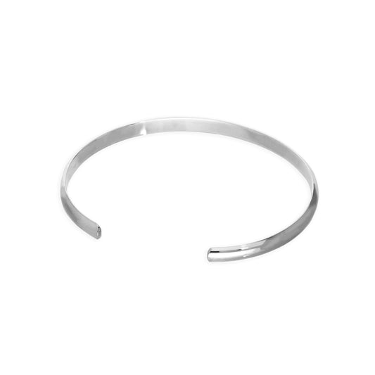 Bracelet homme en argent sterling uni 71 mm