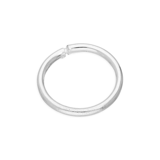 Boucle d'oreille créole légère en argent sterling de 8 mm