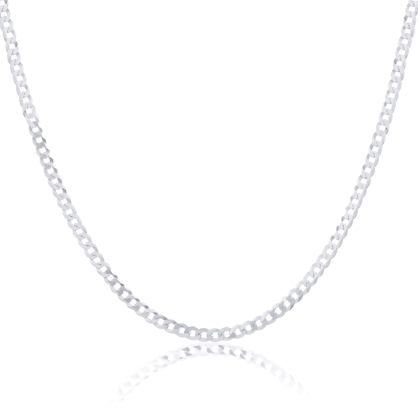 Bracelet ou collier à chaîne gourmette épaisse en argent sterling de 7 à 28 pouces