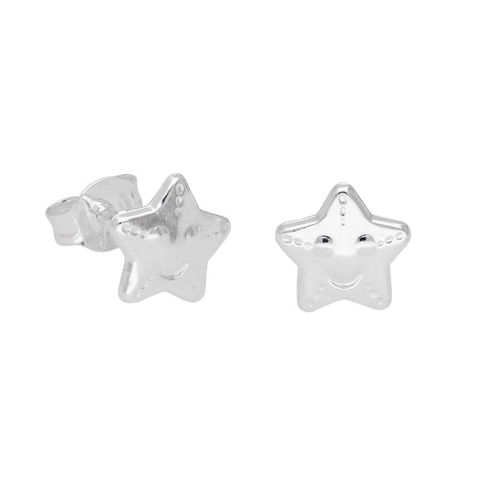 Boucles d'oreilles à tige en argent sterling en forme d'étoile de mer