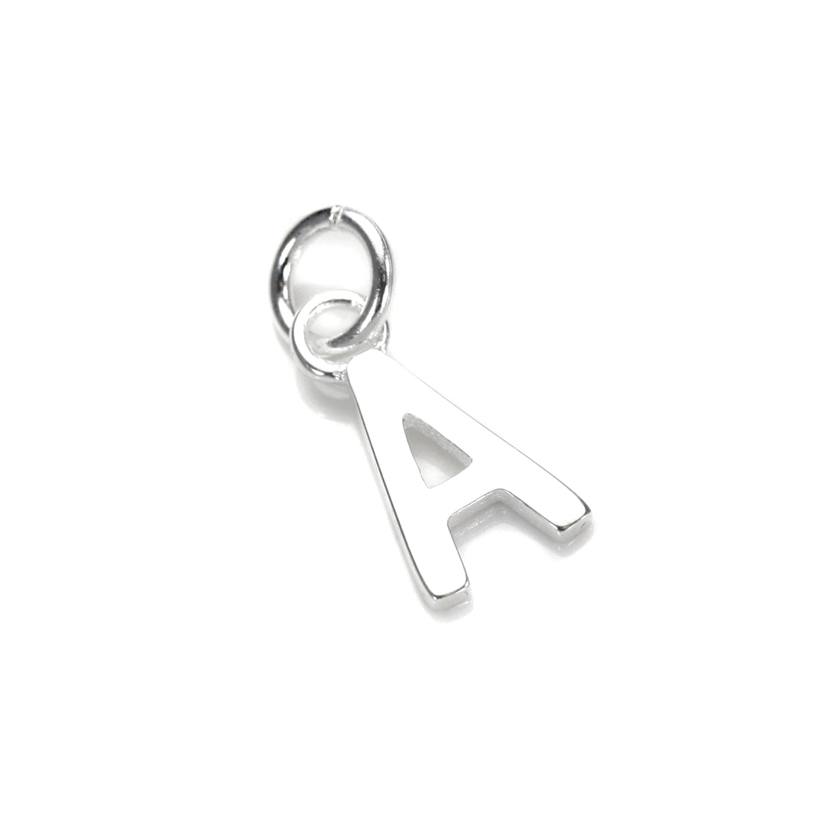 Breloque lettre en argent sterling