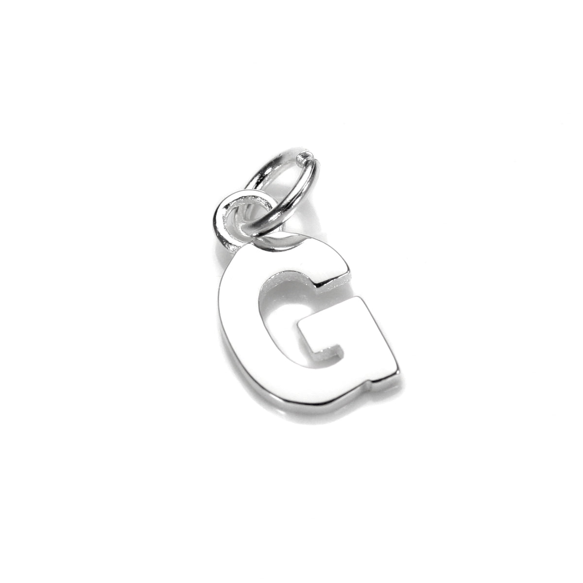 Breloque lettre en argent sterling