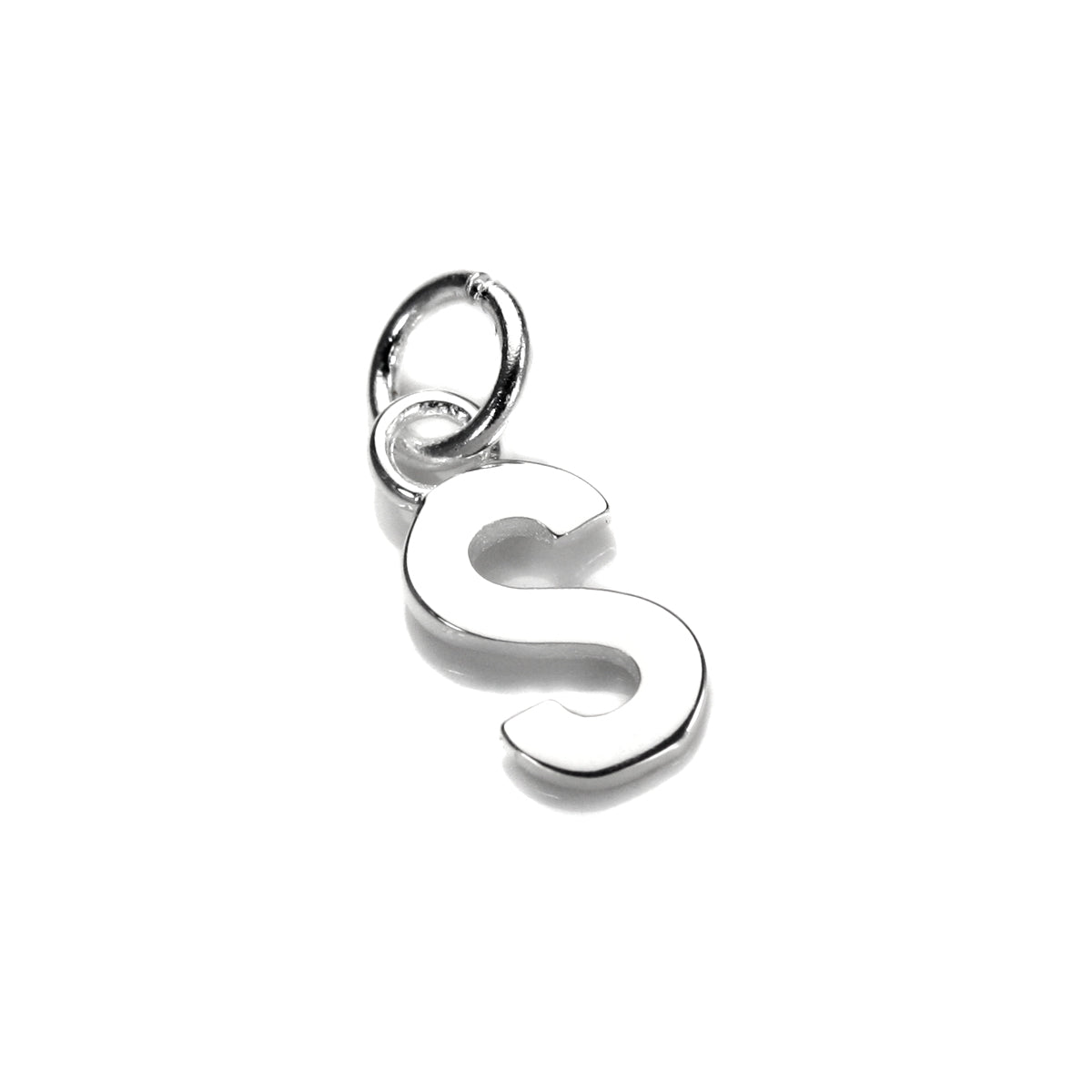 Breloque lettre en argent sterling