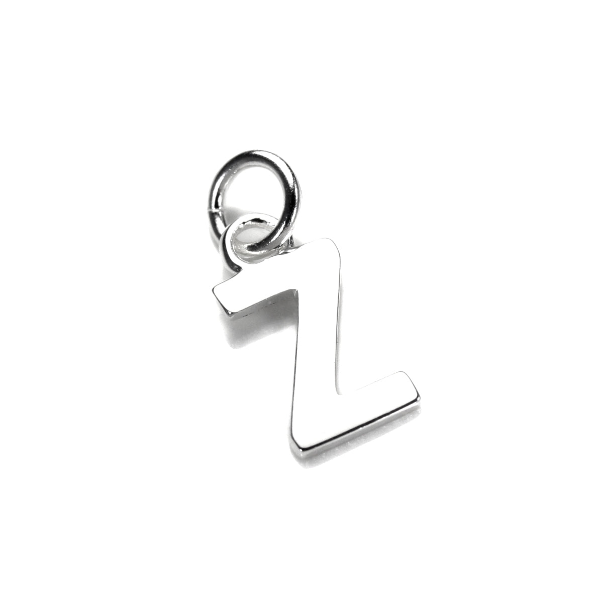 Breloque lettre en argent sterling