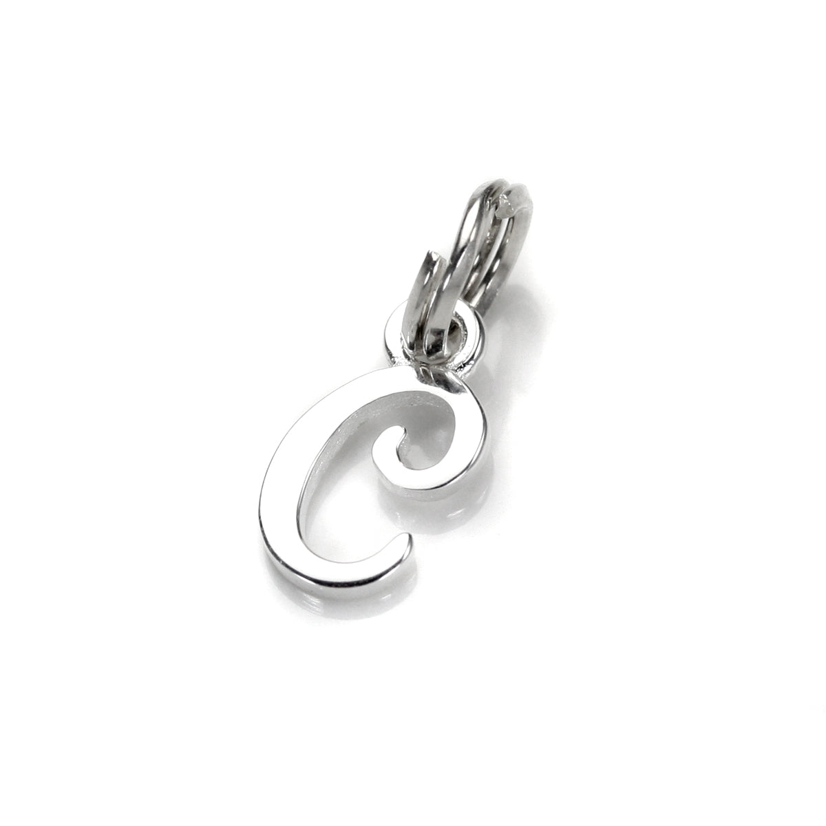 Breloque en argent sterling avec lettre manuscrite