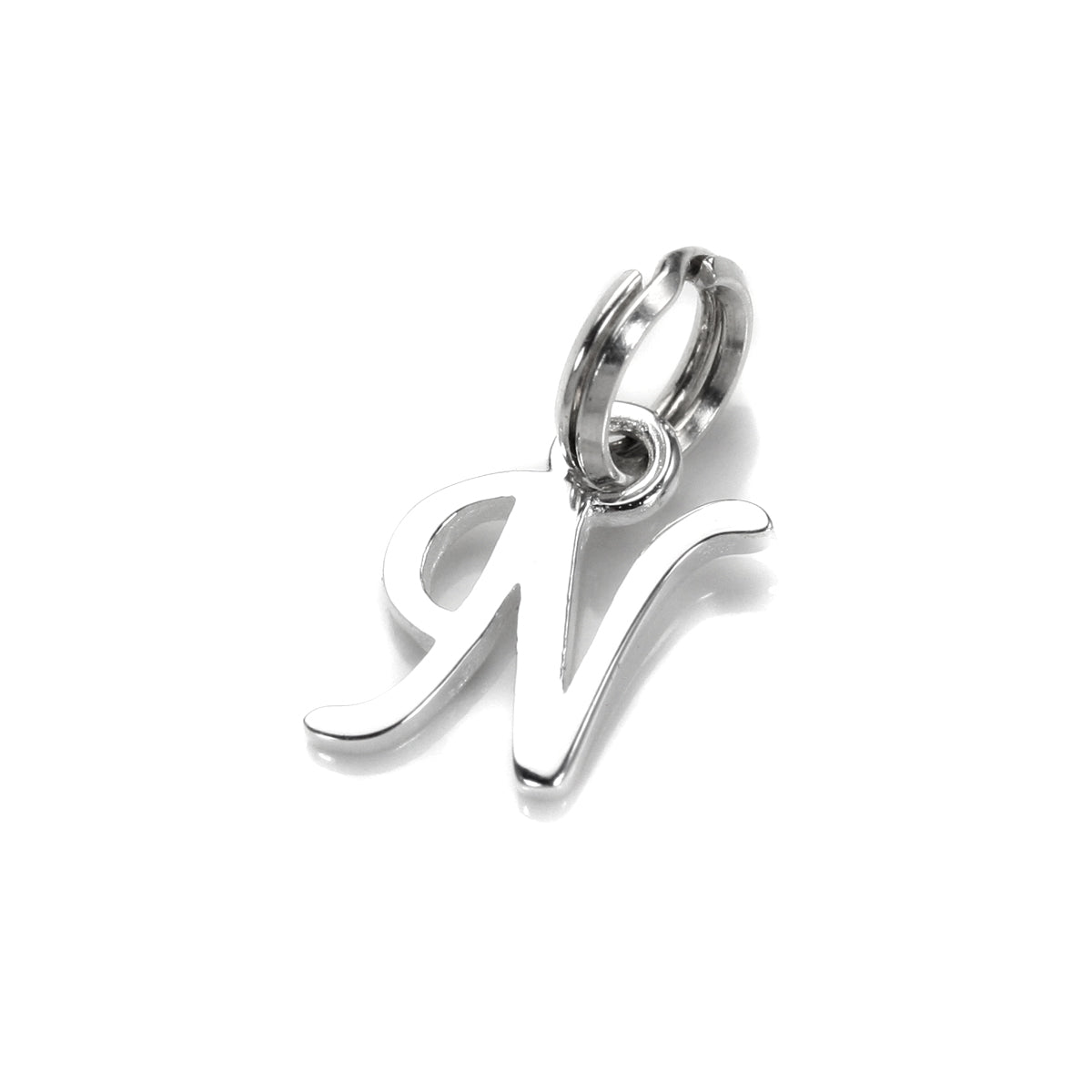 Breloque en argent sterling avec lettre manuscrite