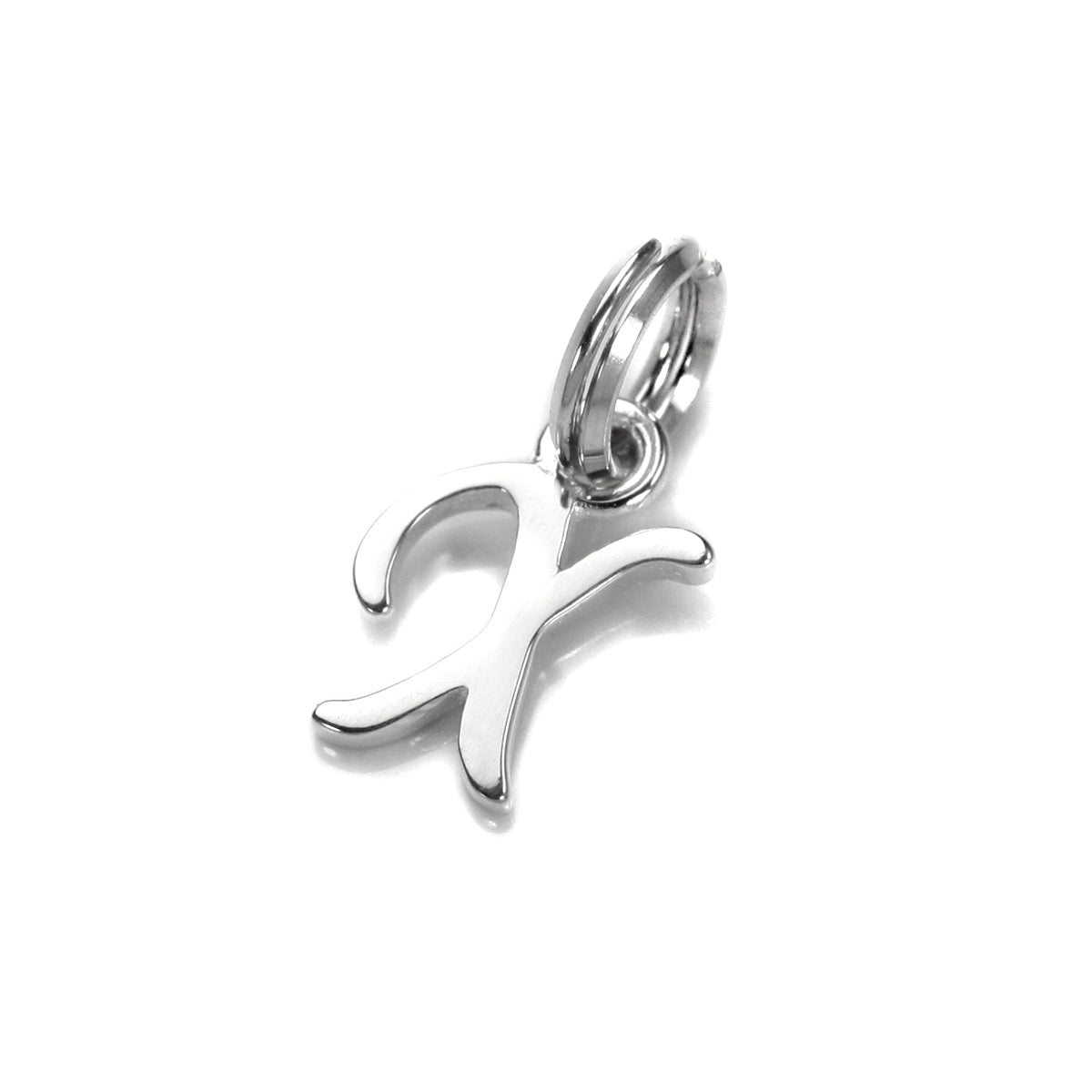 Breloque en argent sterling avec lettre manuscrite