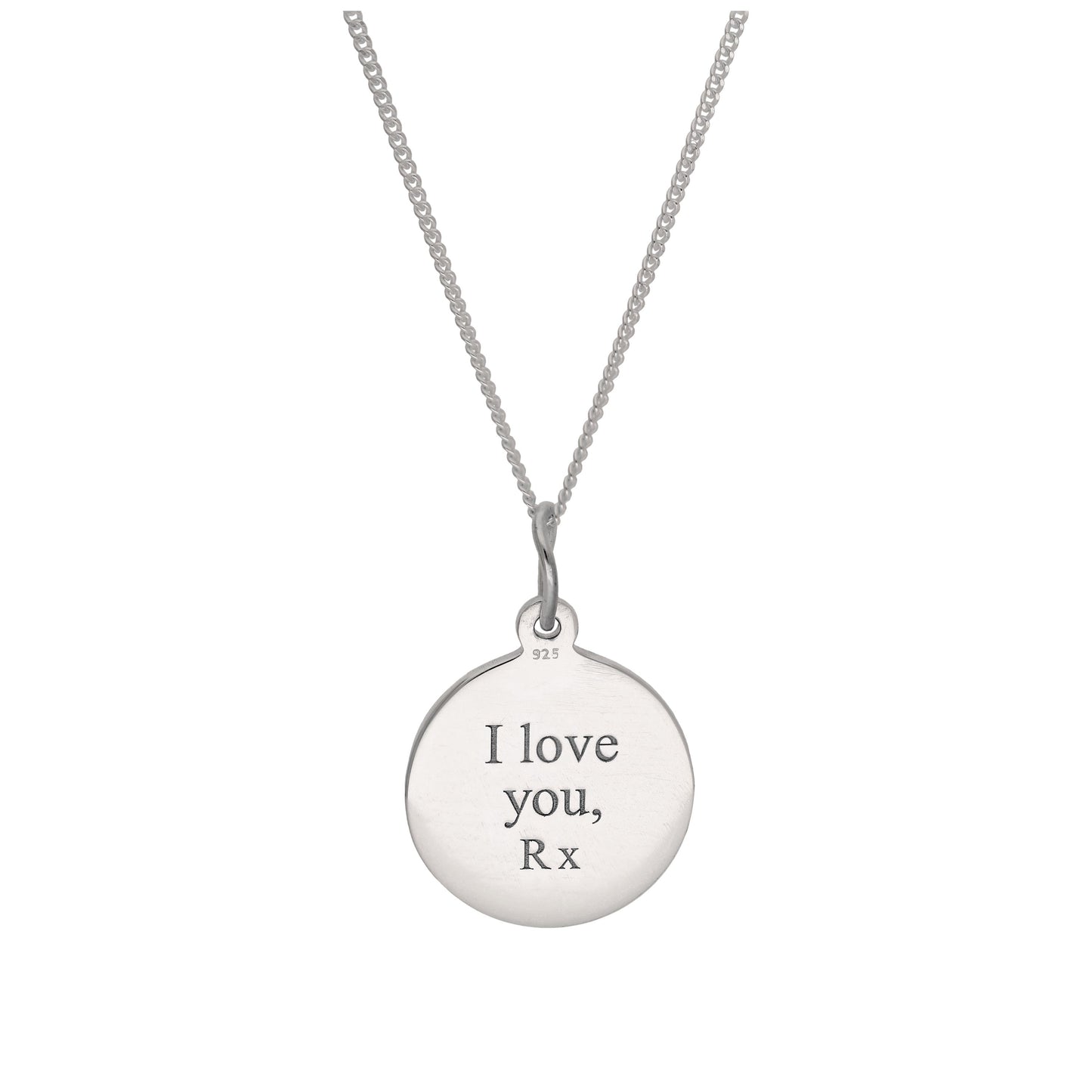 Collier Saint-Christophe personnalisé en argent sterling