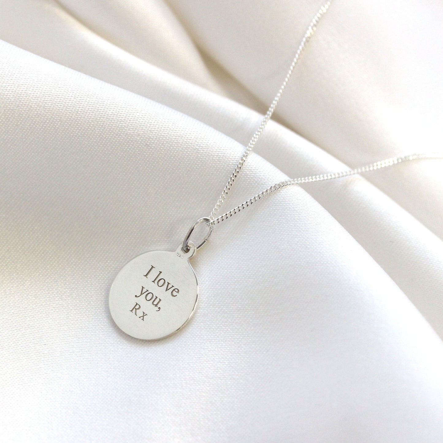 Collier Saint-Christophe personnalisé en argent sterling