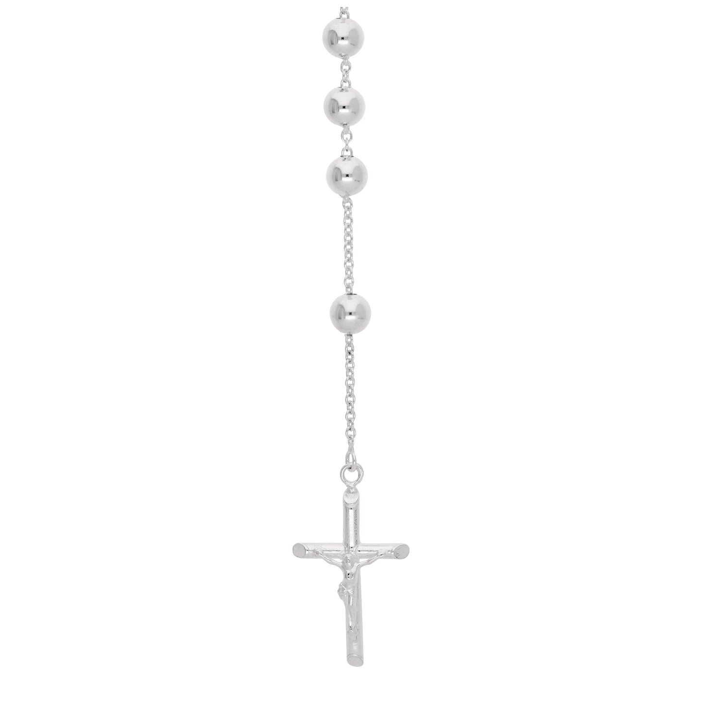 Collier chapelet en argent sterling massif