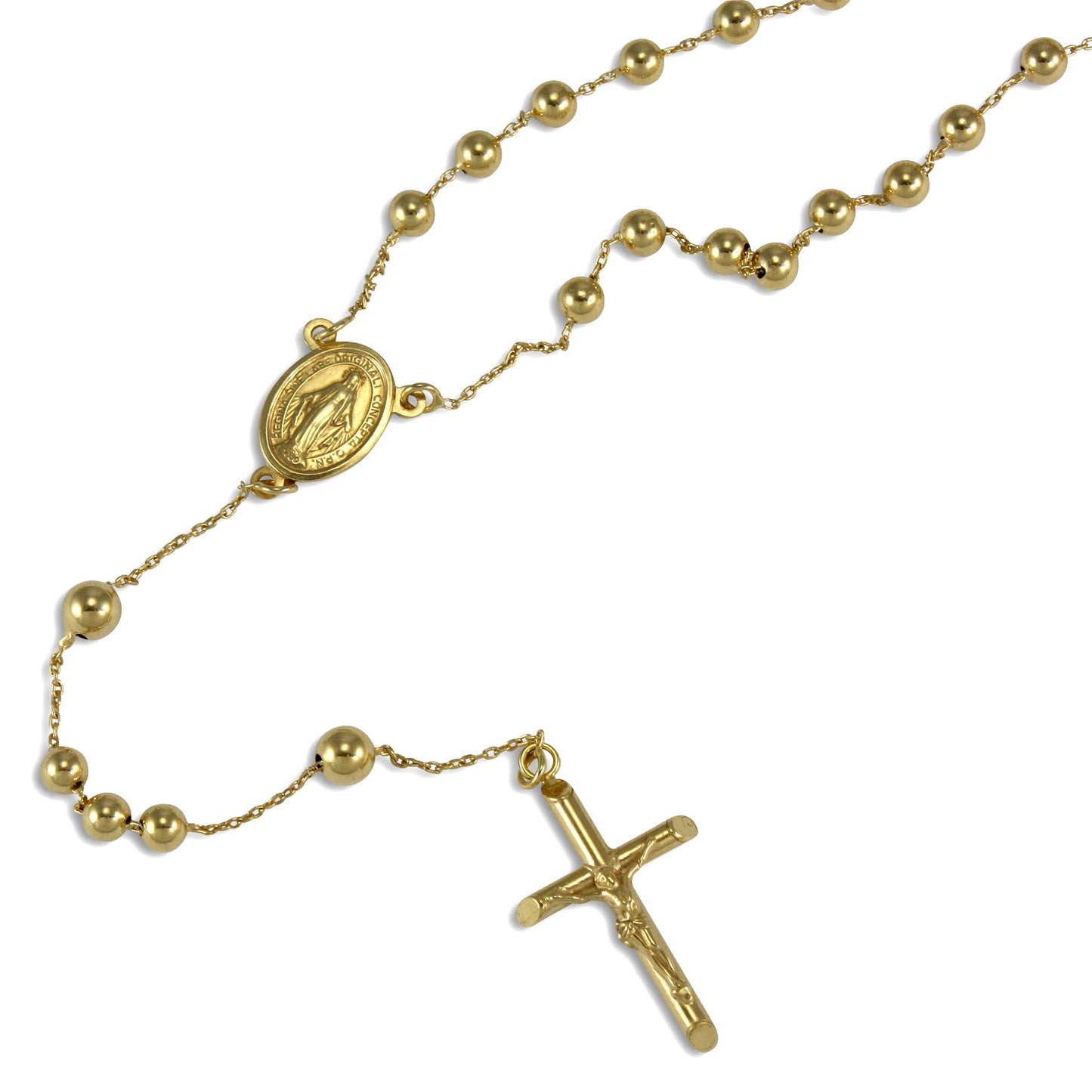 Collier chapelet en or jaune 9 carats