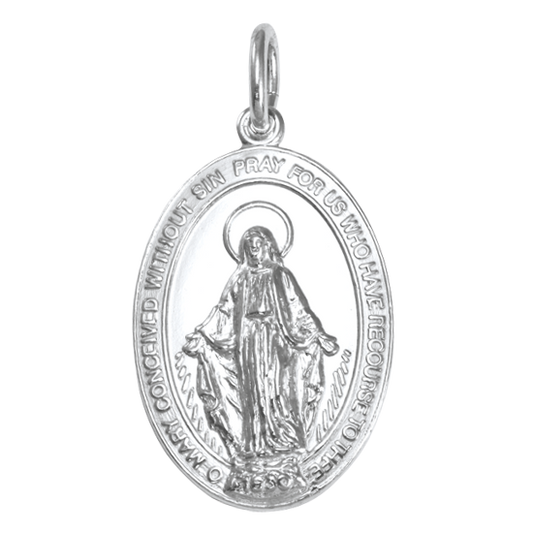 Médaille miraculeuse en argent sterling